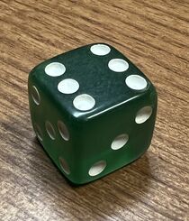 Dice -3/4" Single Green 