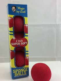 Sponge Balls 2 inch Super Soft Red by Goshman