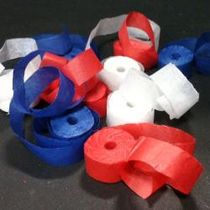 Cresey Throw Streamers-Patriotic Colors