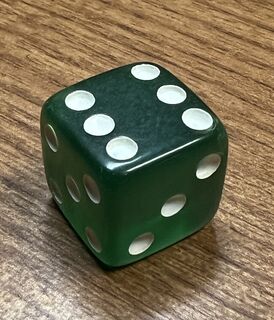 Dice.3:4 inch single green die.jpeg